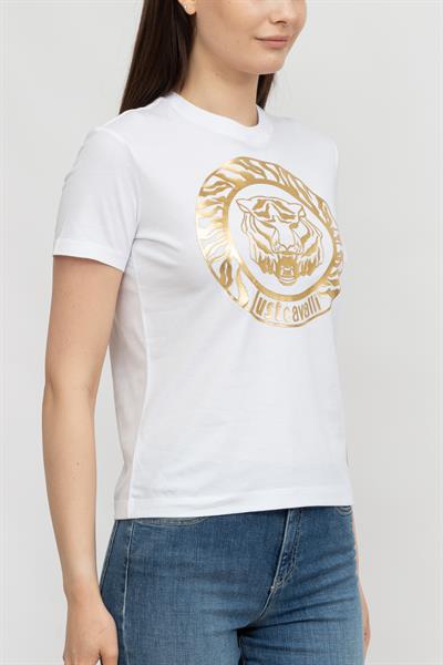 Just Cavalli Kadın Bisiklet Yaka T-Shirt