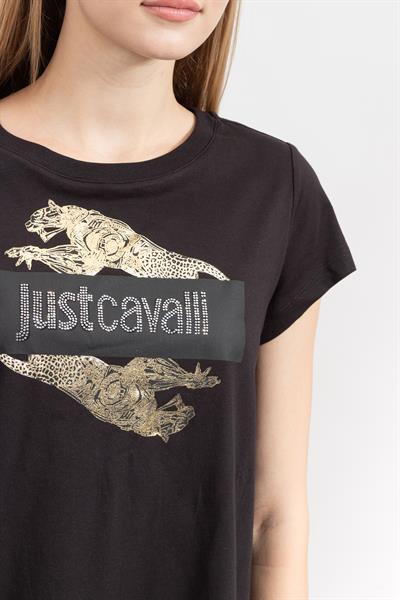 Just Cavalli Kadın Bisiklet Yaka T-Shirt