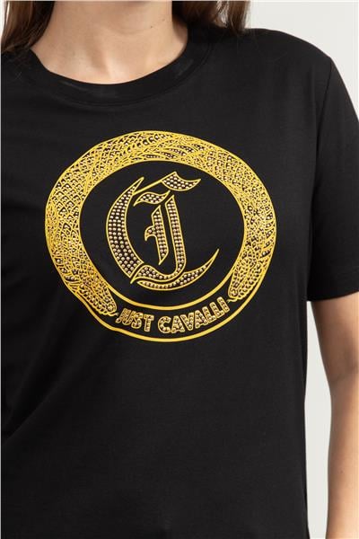 Just Cavalli Kadın Bisiklet Yaka T-Shirt