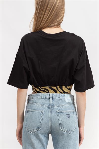 Just Cavalli Kadın Bisiklet Yaka T-Shirt