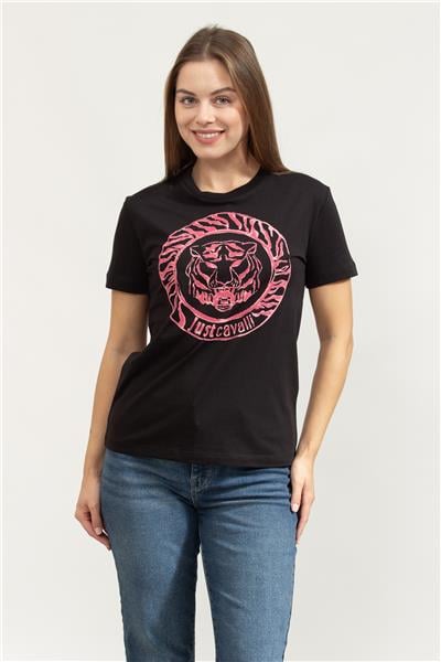 Just Cavalli Kadın Bisiklet Yaka T-Shirt