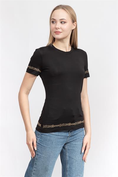 Just Cavalli Kadın Bisiklet Yaka T-Shirt