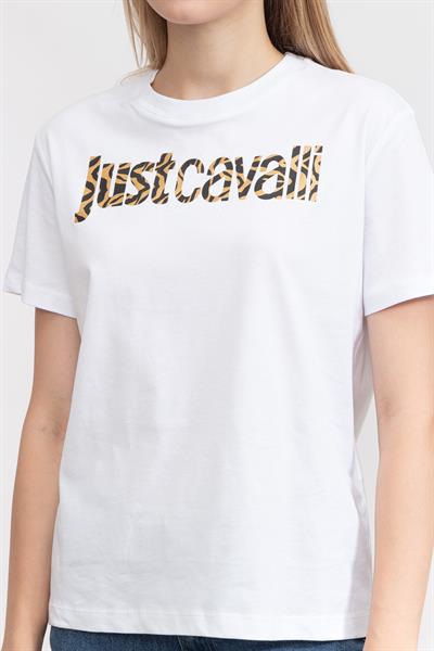 Just Cavalli Kadın Bisiklet Yaka T-Shirt