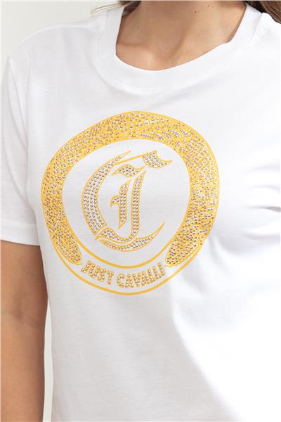 Just Cavalli Kadın Bisiklet Yaka T-Shirt