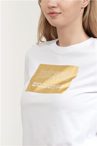 Just Cavalli Kadın Bisiklet Yaka T-Shirt