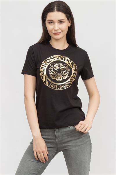 Just Cavalli Kadın Bisiklet Yaka T-Shirt