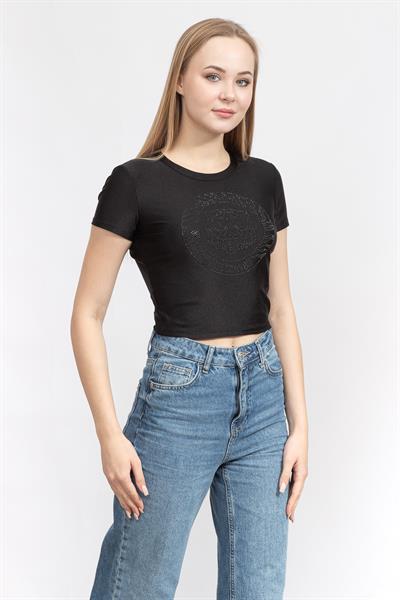 Just Cavalli Kadın Bisiklet Yaka T-Shirt