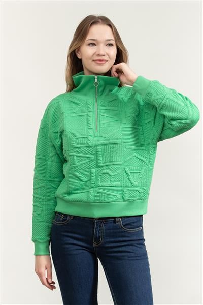Karl Lagerfeld Athleisure Kadın Fermuarlı Sweatshirt