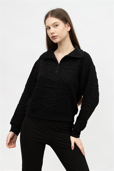 Karl Lagerfeld Athleisure Kadın Fermuarlı Sweatshirt