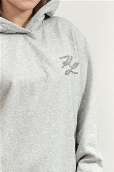 Karl Lagerfeld Autograph Sequins Kadın Kapüşonlu Sweatshirt