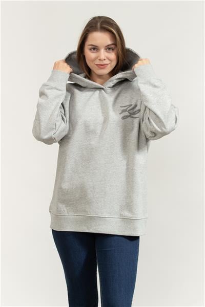 Karl Lagerfeld Autograph Sequins Kadın Kapüşonlu Sweatshirt