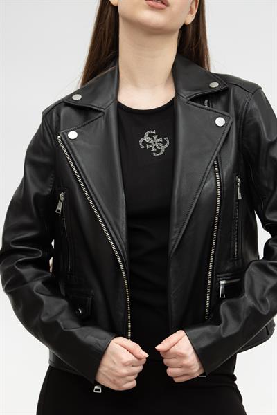 Karl Lagerfeld Biker Kadın Deri Mont