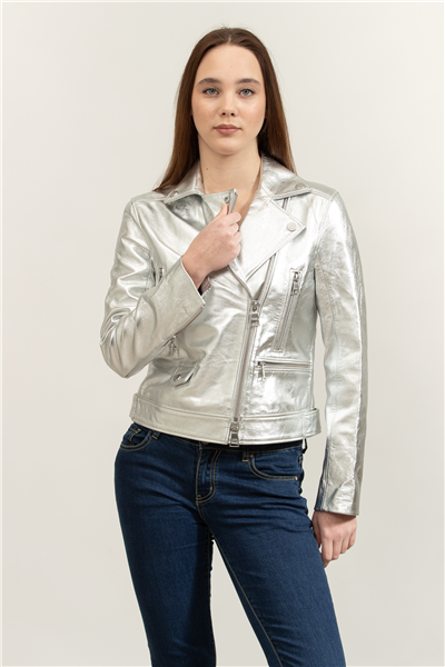 Karl Lagerfeld Biker Kadın Deri Mont