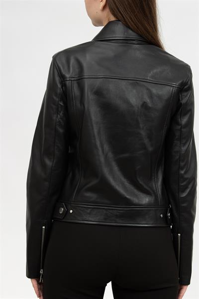 Karl Lagerfeld Biker Kadın Deri Mont