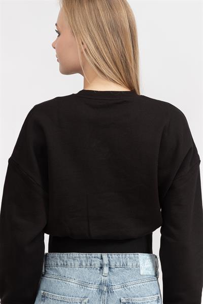 Karl Lagerfeld Branded Kadın Bisiklet Yaka Sweatshirt