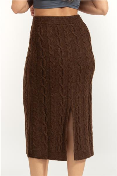 Karl Lagerfeld Cable Knit Kadın Etek