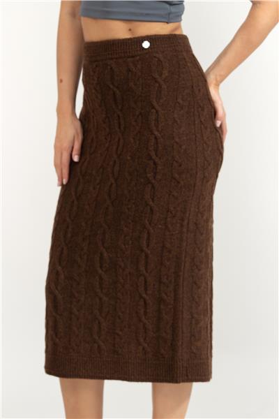 Karl Lagerfeld Cable Knit Kadın Etek