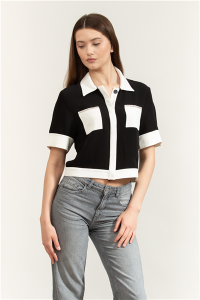 Karl Lagerfeld Chain Detail Jacket Kadın Ceket Siyah