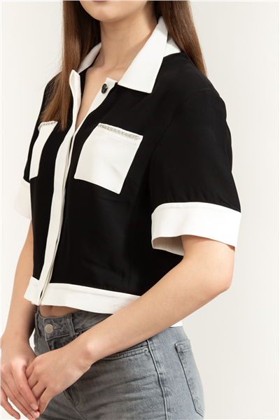 Karl Lagerfeld Chain Detail Jacket Kadın Ceket Siyah