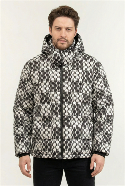 Karl Lagerfeld Check Down Erkek Mont