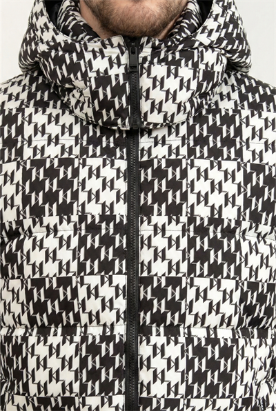 Karl Lagerfeld Check Down Erkek Mont