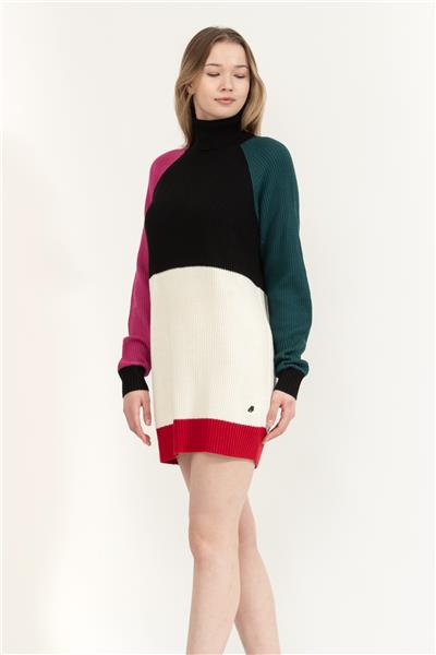 Karl Lagerfeld Colour Block Knit  Kadın Triko