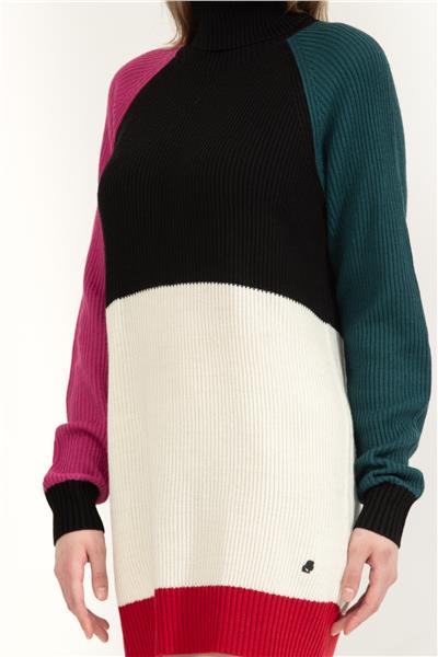 Karl Lagerfeld Colour Block Knit  Kadın Triko