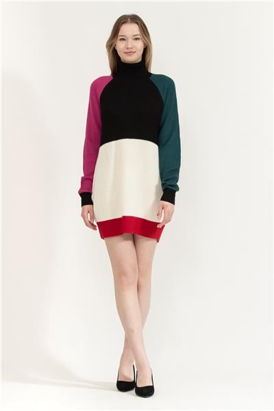 Karl Lagerfeld Colour Block Knit  Kadın Triko