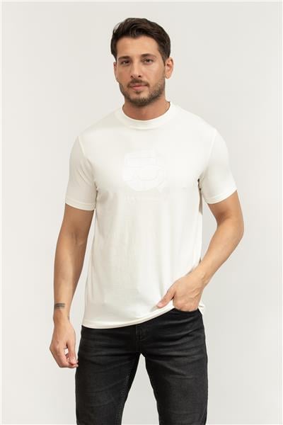 Karl Lagerfeld Crewneck Erkek Bisiklet Yaka T-Shirt