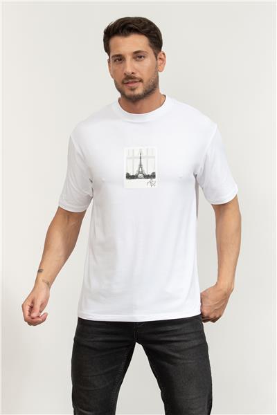 Karl Lagerfeld Crewneck Erkek Bisiklet Yaka T-Shirt