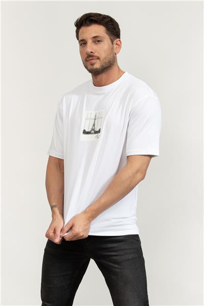 Karl Lagerfeld Crewneck Erkek Bisiklet Yaka T-Shirt