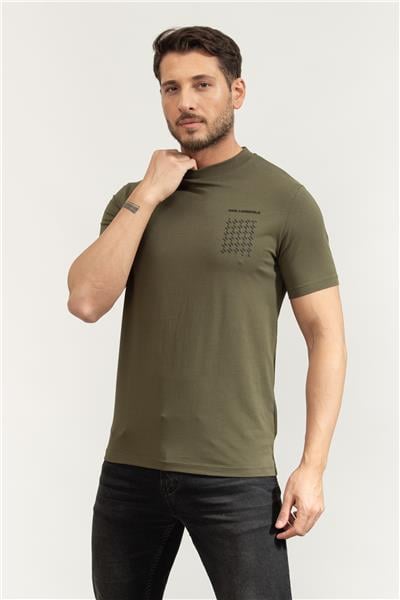 Karl Lagerfeld Crewneck Erkek Bisiklet Yaka T-Shirt