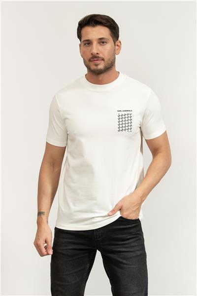 Karl Lagerfeld Crewneck Erkek Bisiklet Yaka T-Shirt