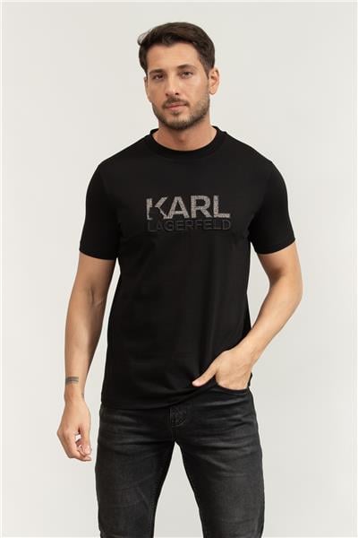 Karl Lagerfeld Crewneck Erkek Bisiklet Yaka T-Shirt