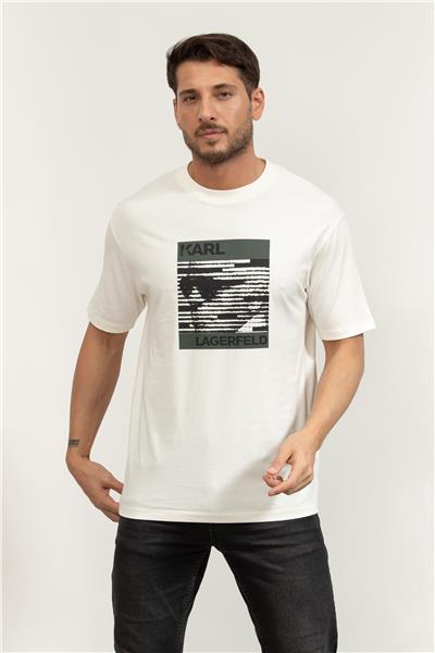 Karl Lagerfeld Crewneck Erkek Bisiklet Yaka T-Shirt
