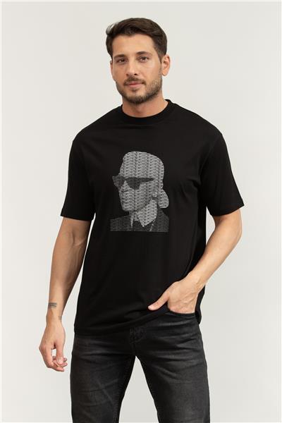 Karl Lagerfeld Crewneck Erkek Bisiklet Yaka T-Shirt