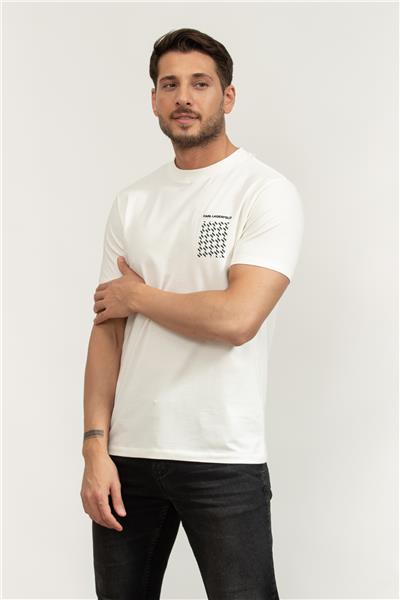 Karl Lagerfeld Crewneck Erkek Bisiklet Yaka T-Shirt