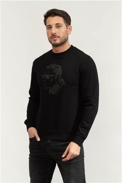 Karl Lagerfeld Crewneck Erkek Bisiklet Yaka Sweatshirt