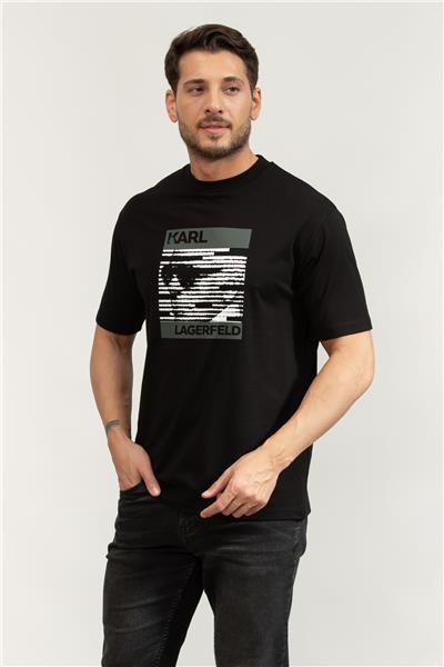 Karl Lagerfeld Crewneck Erkek Bisiklet Yaka T-Shirt