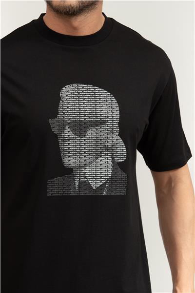 Karl Lagerfeld Crewneck Erkek Bisiklet Yaka T-Shirt