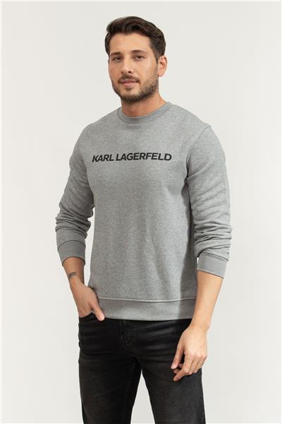 Karl Lagerfeld Crewneck Erkek Bisiklet Yaka Sweatshirt
