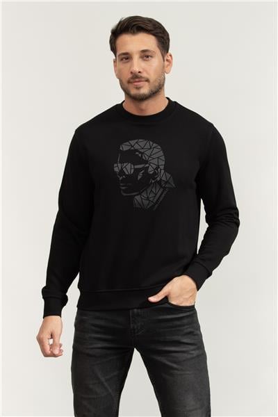 Karl Lagerfeld Crewneck Erkek Bisiklet Yaka Sweatshirt
