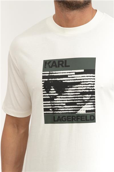 Karl Lagerfeld Crewneck Erkek Bisiklet Yaka T-Shirt