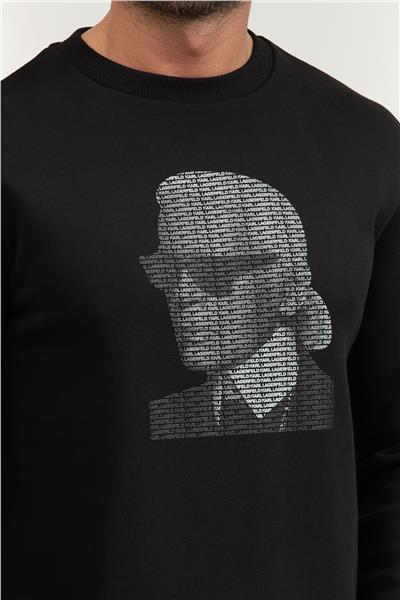 Karl Lagerfeld Crewneck Erkek Bisiklet Yaka Sweatshirt