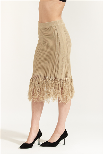 Karl Lagerfeld Crochet Knit Skirt Kadın Etek Çok Renkli