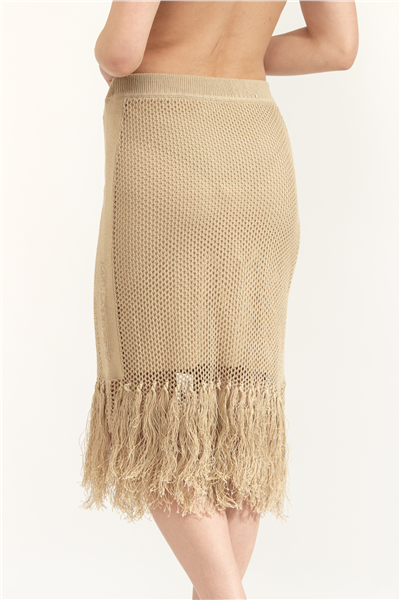 Karl Lagerfeld Crochet Knit Skirt Kadın Etek Çok Renkli