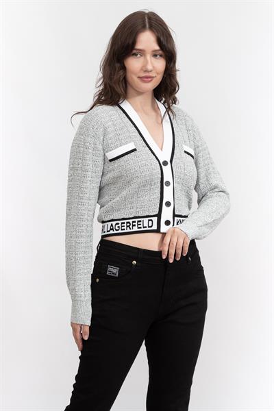Karl Lagerfeld Cropped Kadın Hırka