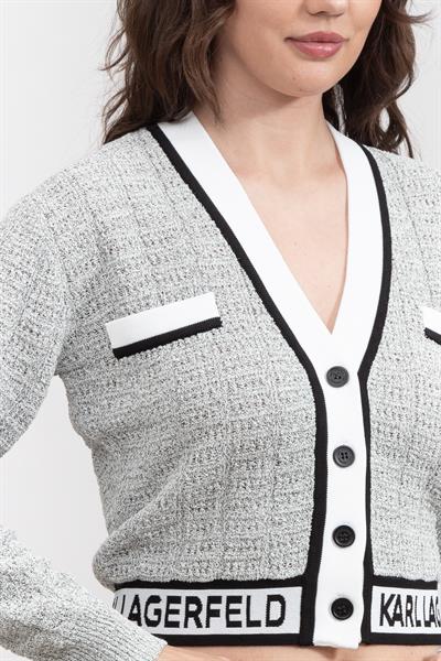 Karl Lagerfeld Cropped Kadın Hırka