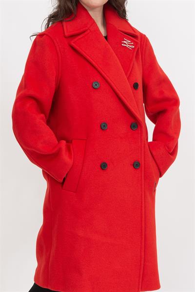 Karl Lagerfeld Double Breasted Kadın Mont