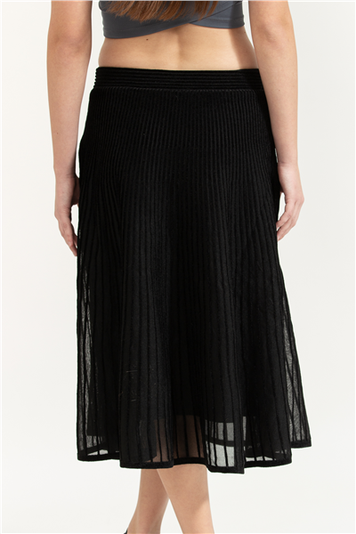 Karl Lagerfeld Elegant Flock Knit Kadın Etek